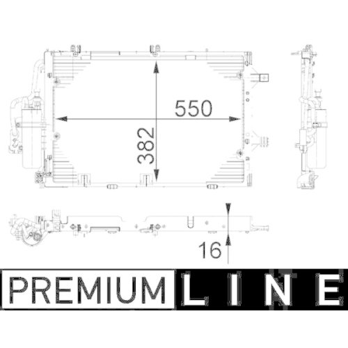 MAHLE Kondensator, Klimaanlage BEHR *** PREMIUM LINE ***