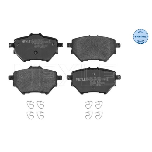 MEYLE Bremsbelagsatz, Scheibenbremse MEYLE-ORIGINAL: True to OE.