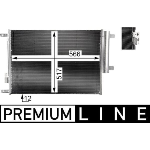 MAHLE Kondensator, Klimaanlage BEHR *** PREMIUM LINE ***