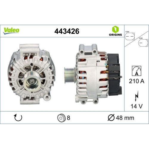 VALEO Generator VALEO ORIGINS NEW OE TECHNOLOGIE