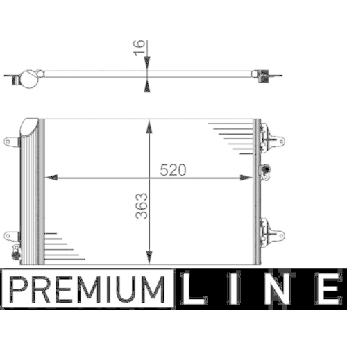 MAHLE Kondensator, Klimaanlage BEHR *** PREMIUM LINE ***