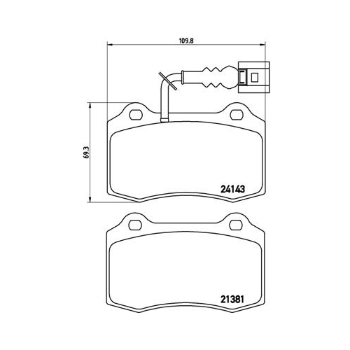 BREMBO Bremsbelagsatz, Scheibenbremse PRIME LINE