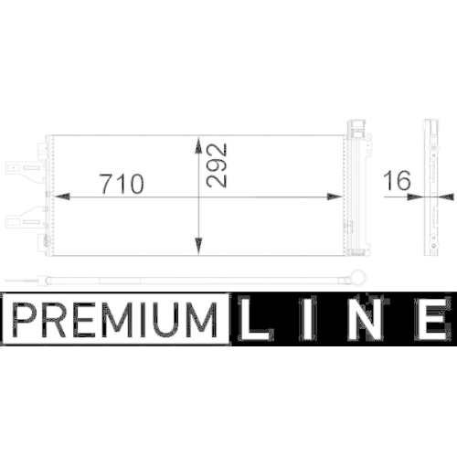 MAHLE Kondensator, Klimaanlage BEHR *** PREMIUM LINE ***