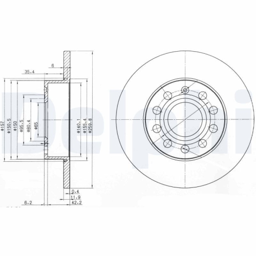 DELPHI Bremsscheibe