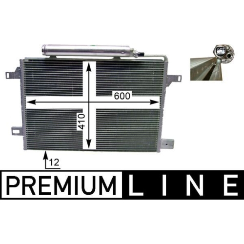 MAHLE Kondensator, Klimaanlage BEHR *** PREMIUM LINE ***