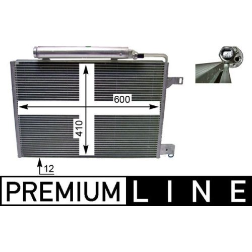 MAHLE Kondensator, Klimaanlage BEHR *** PREMIUM LINE ***