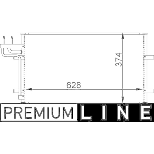 MAHLE Kondensator, Klimaanlage BEHR *** PREMIUM LINE ***