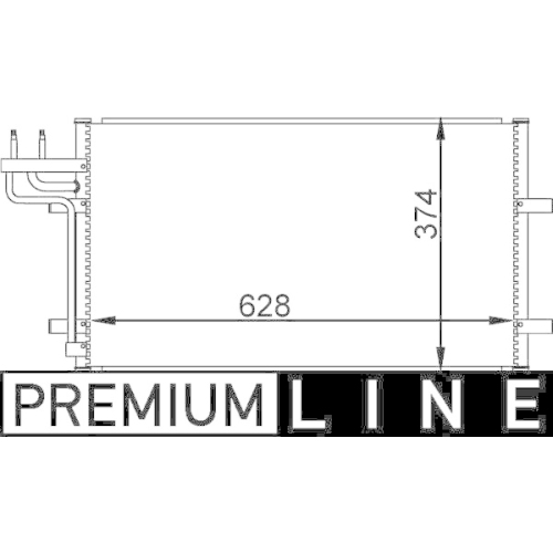 MAHLE Kondensator, Klimaanlage BEHR *** PREMIUM LINE ***