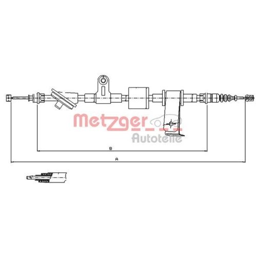 METZGER Seilzug, Feststellbremse