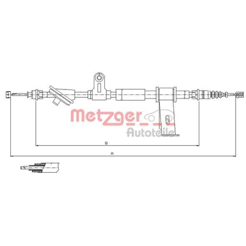 METZGER Seilzug, Feststellbremse