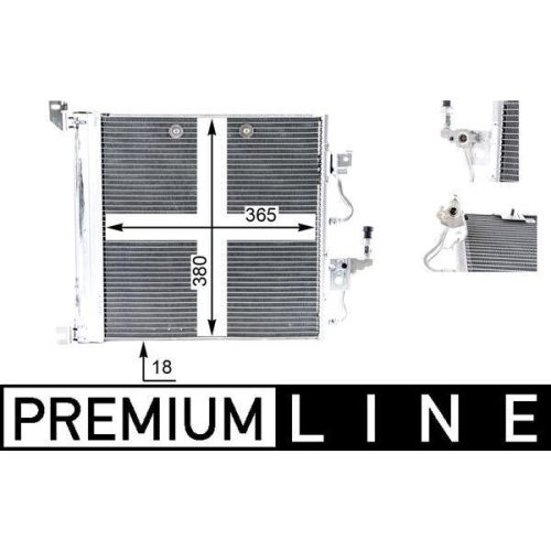 MAHLE Kondensator, Klimaanlage BEHR *** PREMIUM LINE ***