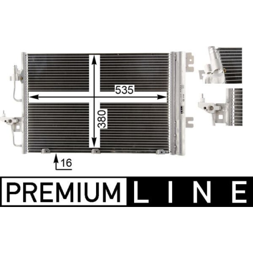 MAHLE Kondensator, Klimaanlage BEHR *** PREMIUM LINE ***