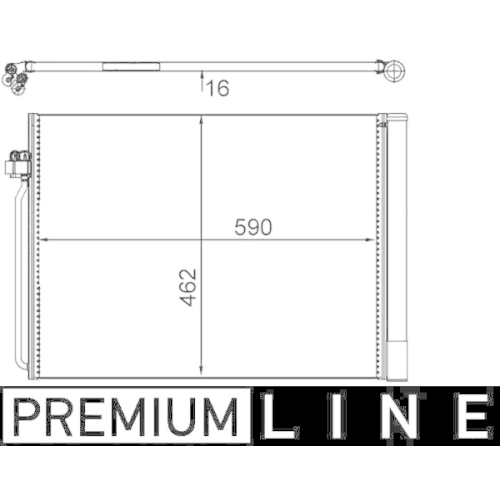 MAHLE Kondensator, Klimaanlage BEHR *** PREMIUM LINE ***