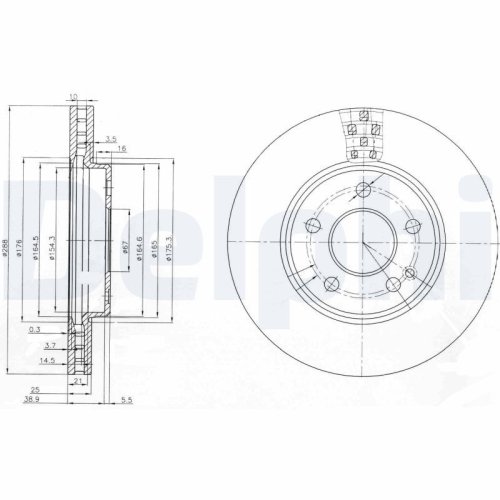 DELPHI Bremsscheibe