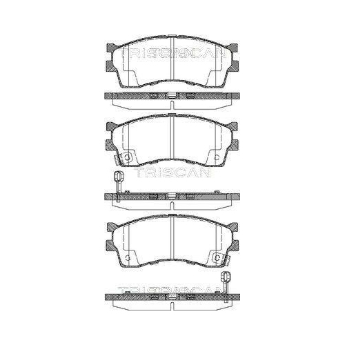 TRISCAN Bremsbelagsatz, Scheibenbremse