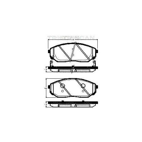 TRISCAN Bremsbelagsatz, Scheibenbremse