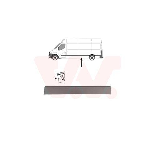 VAN WEZEL Zier-/Schutzleiste, Seitenwand