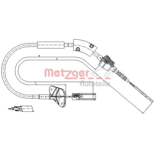 METZGER Seilzug, Kupplungsbetätigung