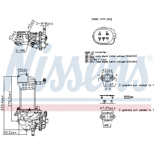 NISSENS AGR-Ventil ** FIRST FIT **