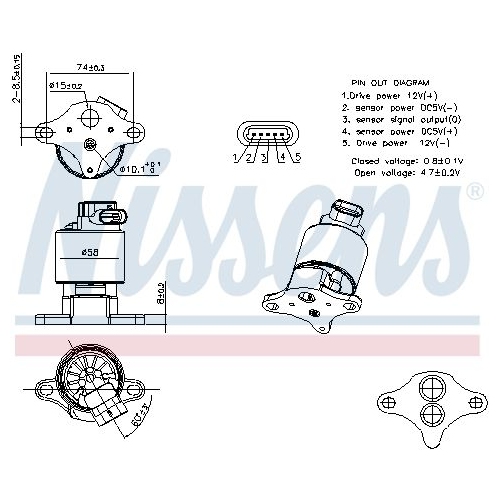 NISSENS AGR-Ventil ** FIRST FIT **