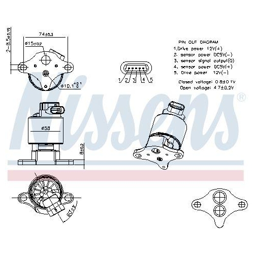 NISSENS AGR-Ventil ** FIRST FIT **