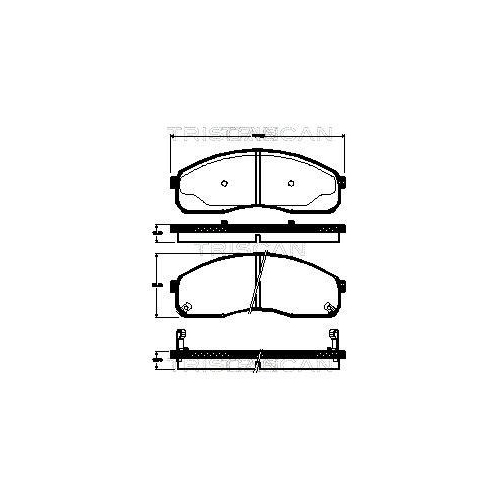 TRISCAN Bremsbelagsatz, Scheibenbremse