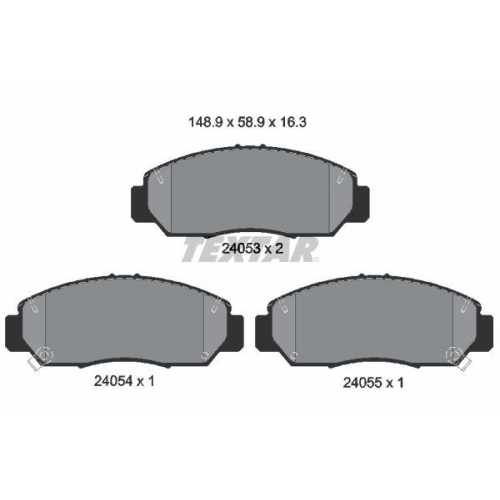 TEXTAR Bremsbelagsatz, Scheibenbremse