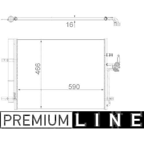 MAHLE Kondensator, Klimaanlage BEHR *** PREMIUM LINE ***