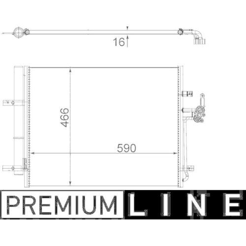 MAHLE Kondensator, Klimaanlage BEHR *** PREMIUM LINE ***