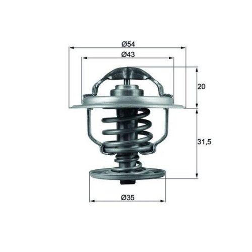 MAHLE Thermostat, K&uuml;hlmittel BEHR