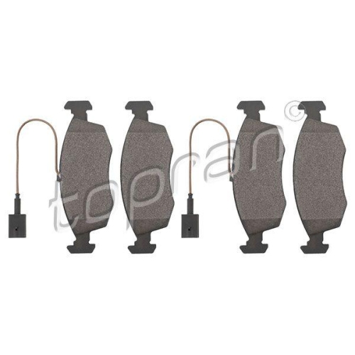 TOPRAN Bremsbelagsatz, Scheibenbremse