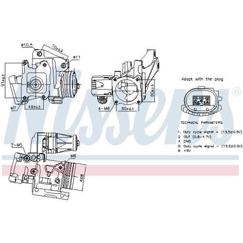 NISSENS AGR-Ventil ** FIRST FIT **