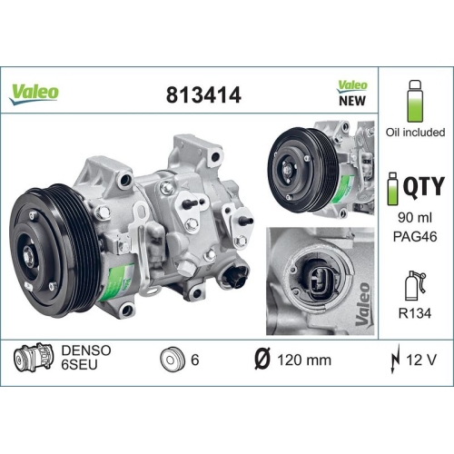 VALEO Kompressor, Klimaanlage VALEO CORE-FLEX