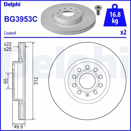 DELPHI Bremsscheibe