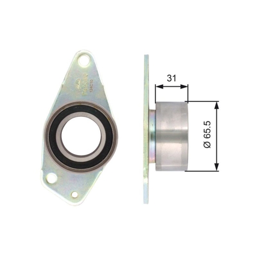 GATES Umlenk-/Führungsrolle, Zahnriemen PowerGrip™