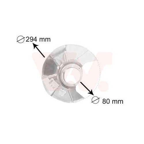 VAN WEZEL Spritzblech, Bremsscheibe