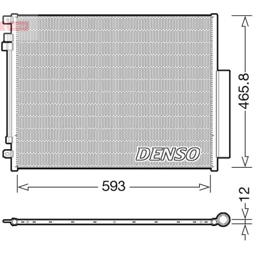 DENSO Kondensator, Klimaanlage