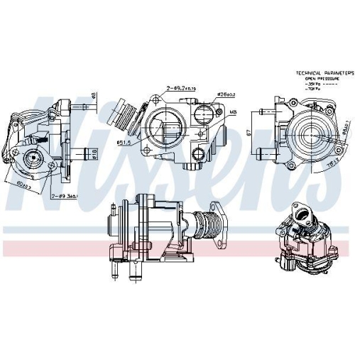 NISSENS AGR-Ventil ** FIRST FIT **