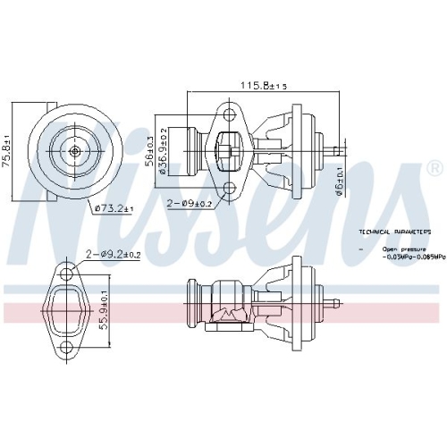 NISSENS AGR-Ventil ** FIRST FIT **