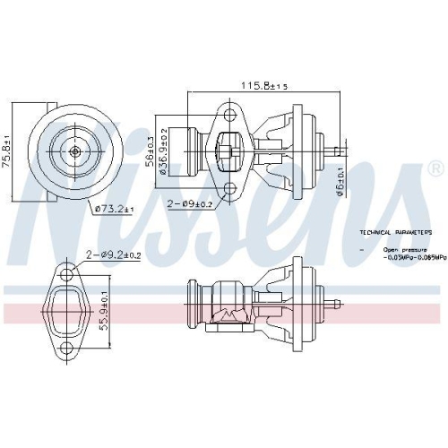 NISSENS AGR-Ventil ** FIRST FIT **