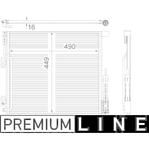 MAHLE Kondensator, Klimaanlage BEHR *** PREMIUM LINE ***