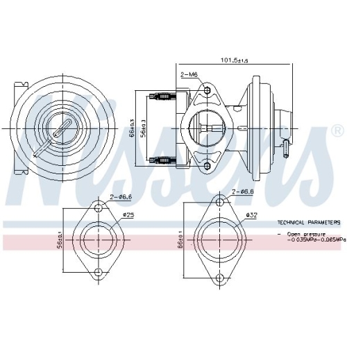 NISSENS AGR-Ventil ** FIRST FIT **