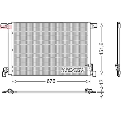 DENSO Kondensator, Klimaanlage