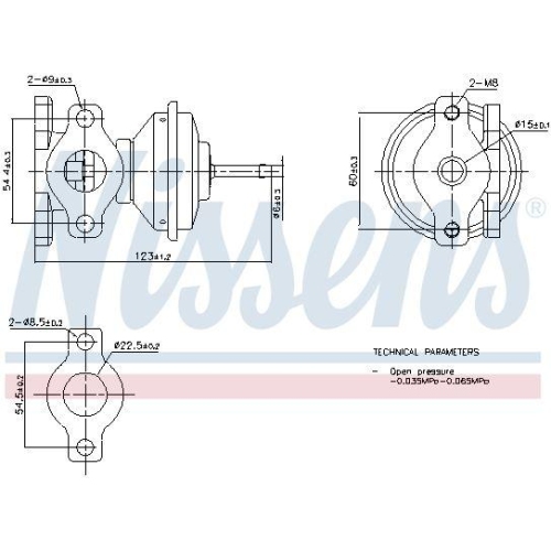 NISSENS AGR-Ventil ** FIRST FIT **