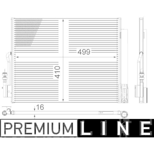 MAHLE Kondensator, Klimaanlage BEHR *** PREMIUM LINE ***