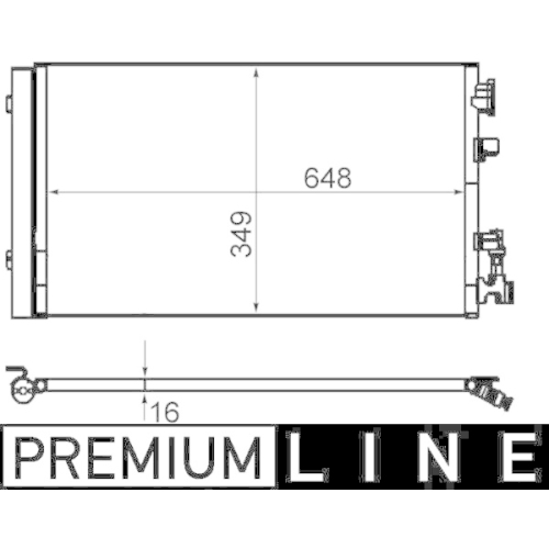 MAHLE Kondensator, Klimaanlage BEHR *** PREMIUM LINE ***