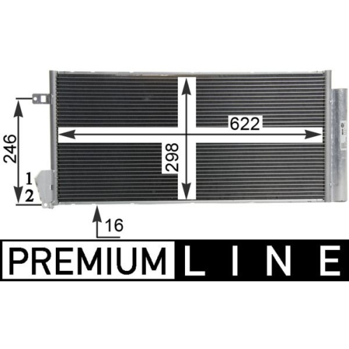 MAHLE Kondensator, Klimaanlage BEHR *** PREMIUM LINE ***