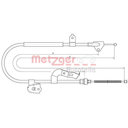 METZGER Seilzug, Feststellbremse