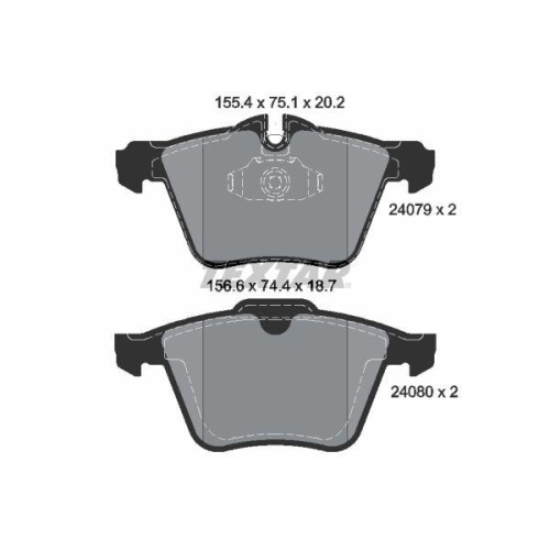 TEXTAR Bremsbelagsatz, Scheibenbremse Q+