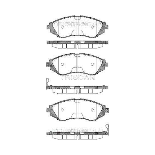TRISCAN Bremsbelagsatz, Scheibenbremse